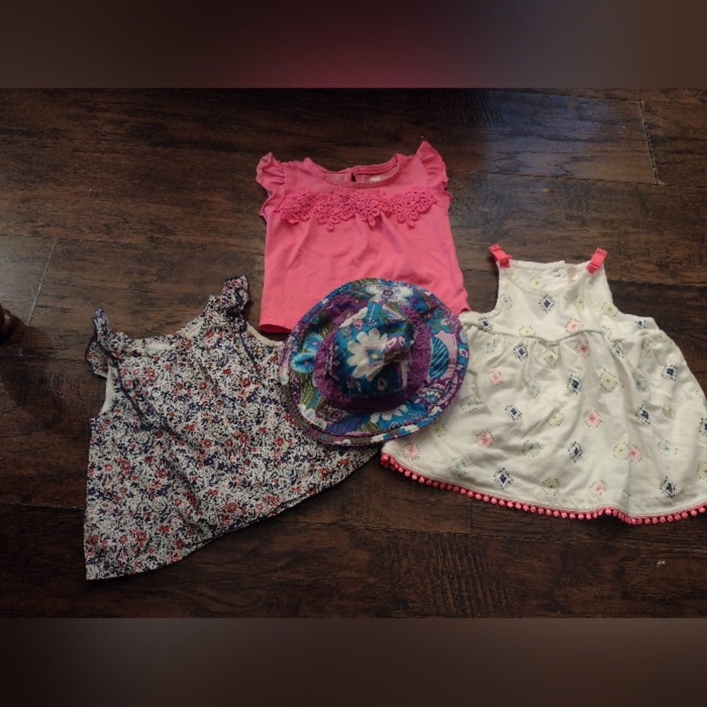 GAP, Cherokee, Palace And Koalakids Tops And Hat Size 3-6m...